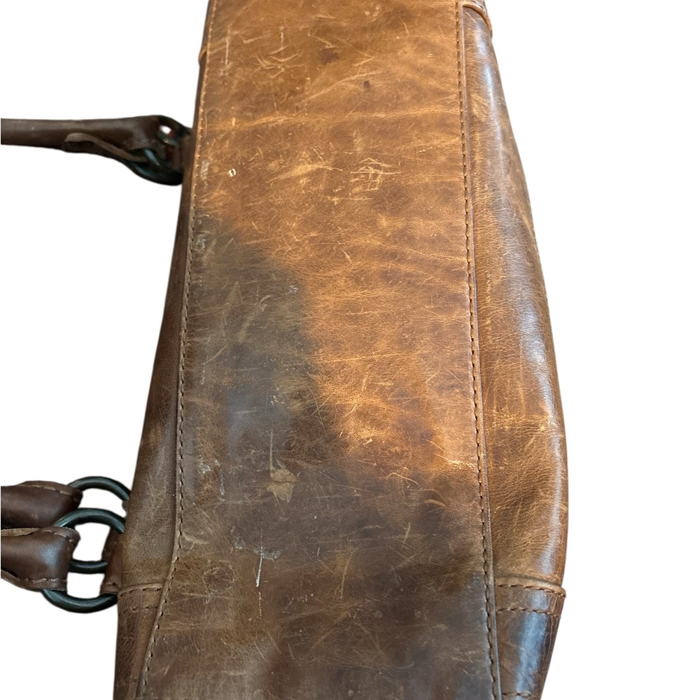 Frye Distressed Melissa Shoulder Bag, Cognac, Gently Used, Non Smoking Home - Picture 6 of 7
